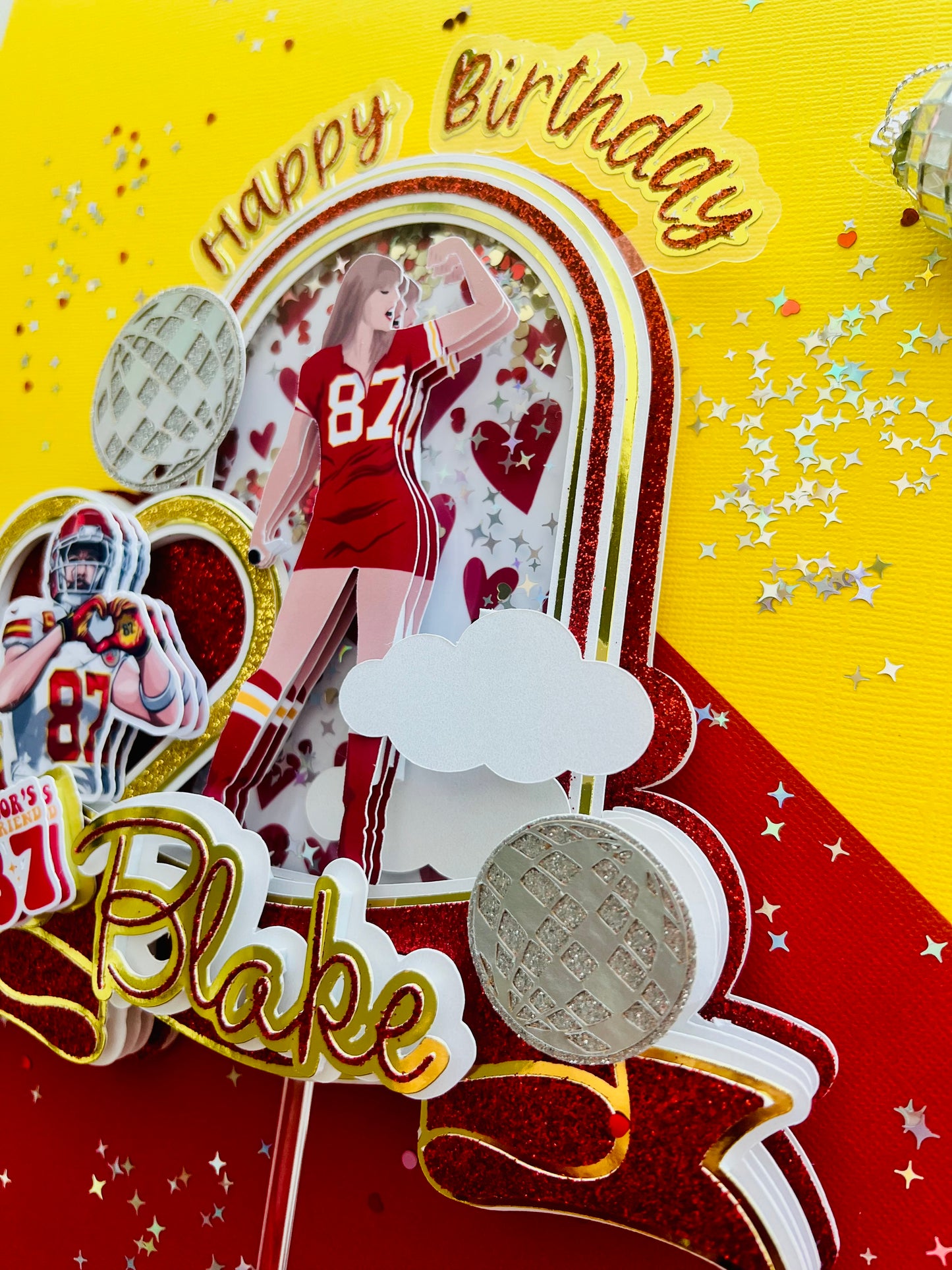 Taylor Swift and Travis Kelce Cake topper