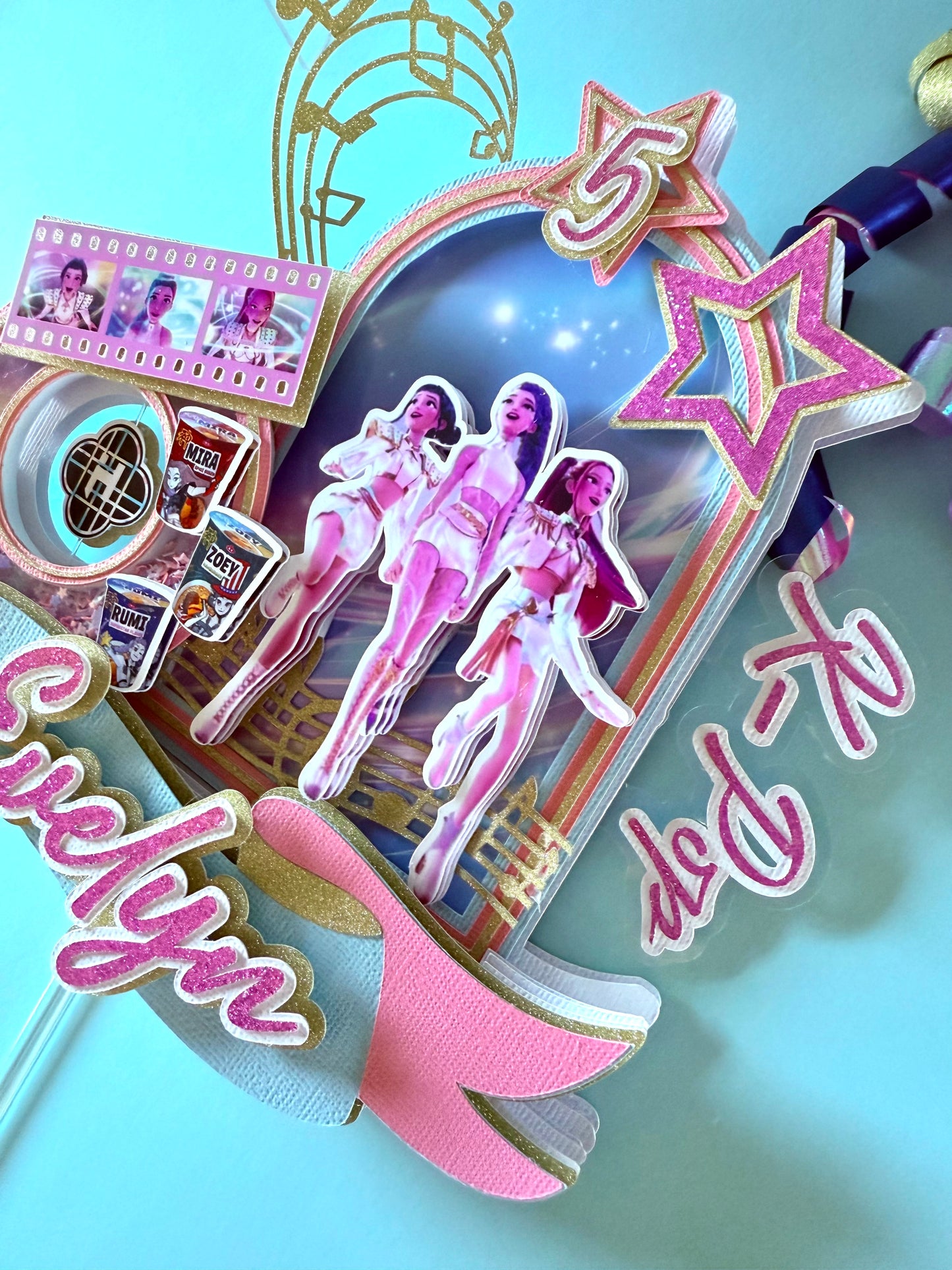 K-Pop Demon Hunters Cake Topper