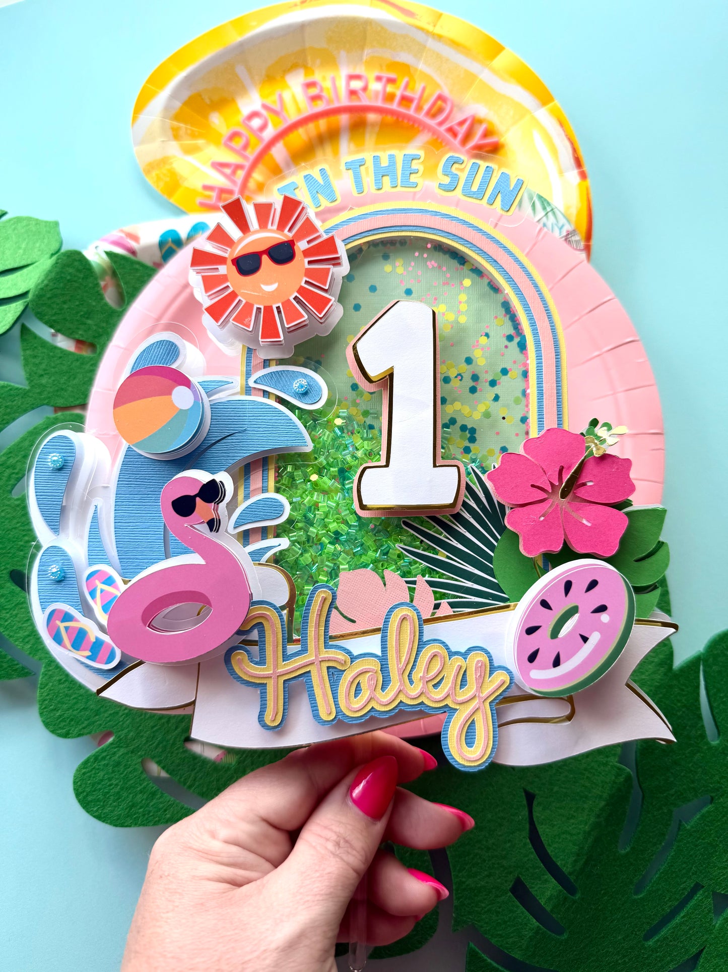One In The Sun Cake Topper 1st birthday