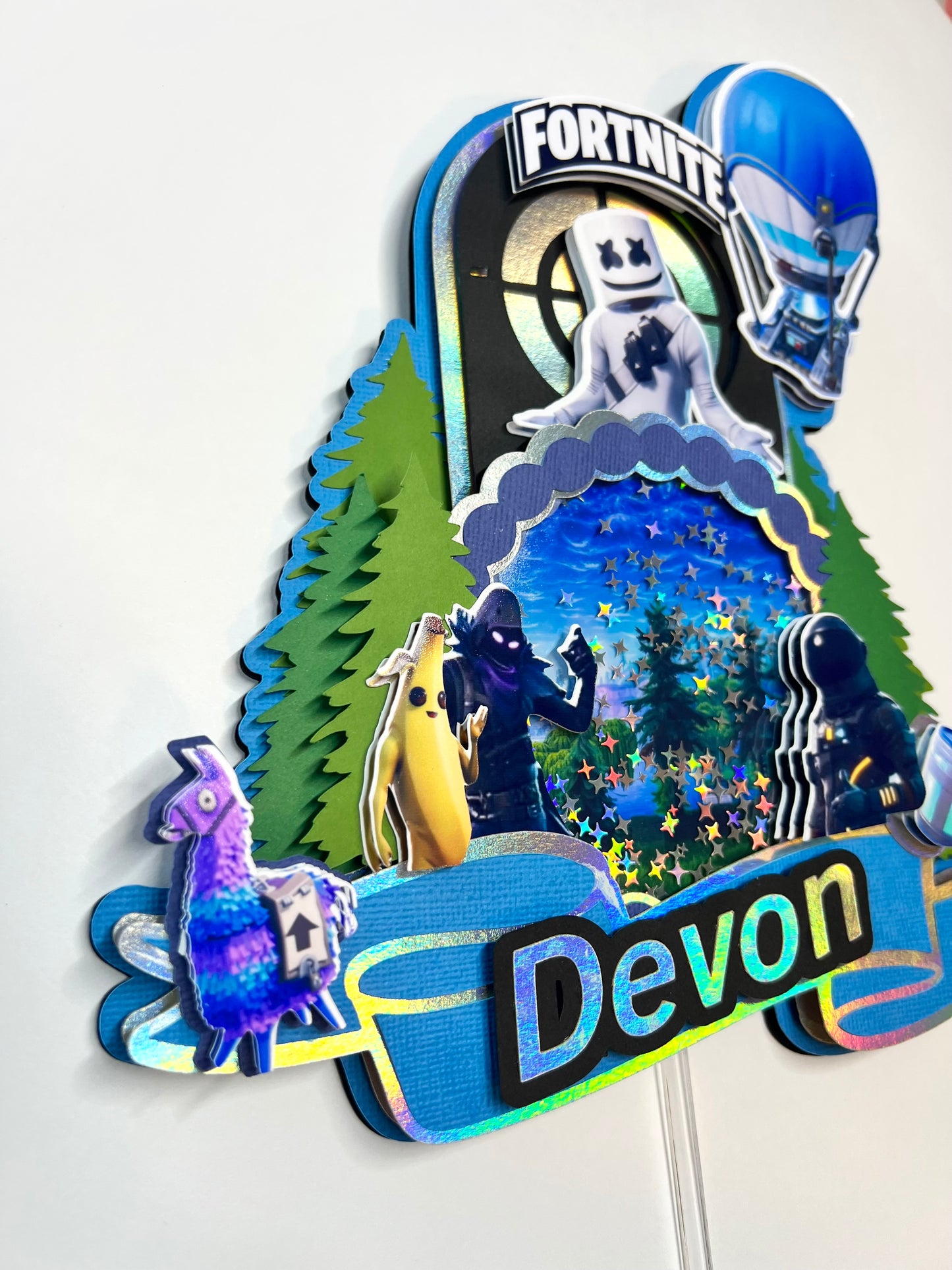 Fortnite Cake Topper
