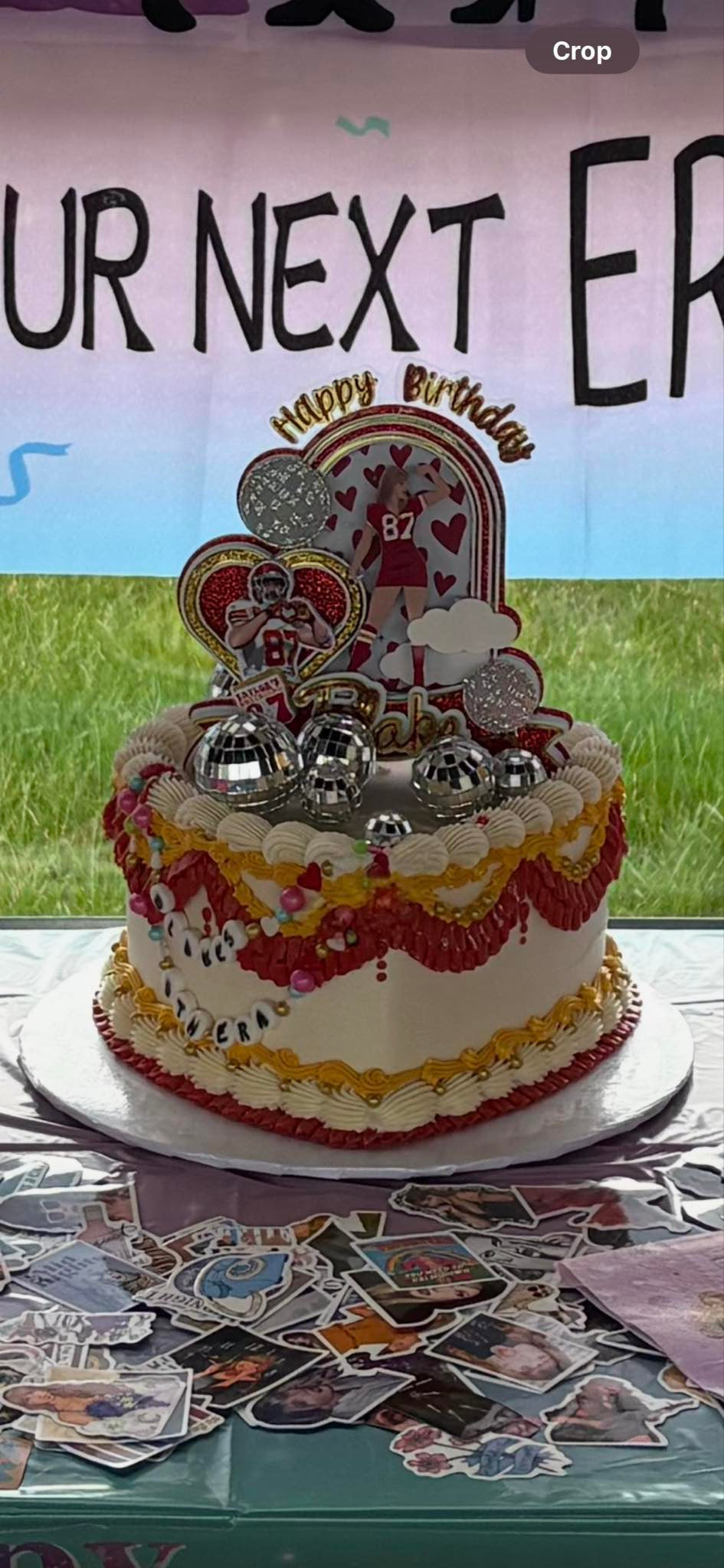 Taylor Swift and Travis Kelce Cake topper