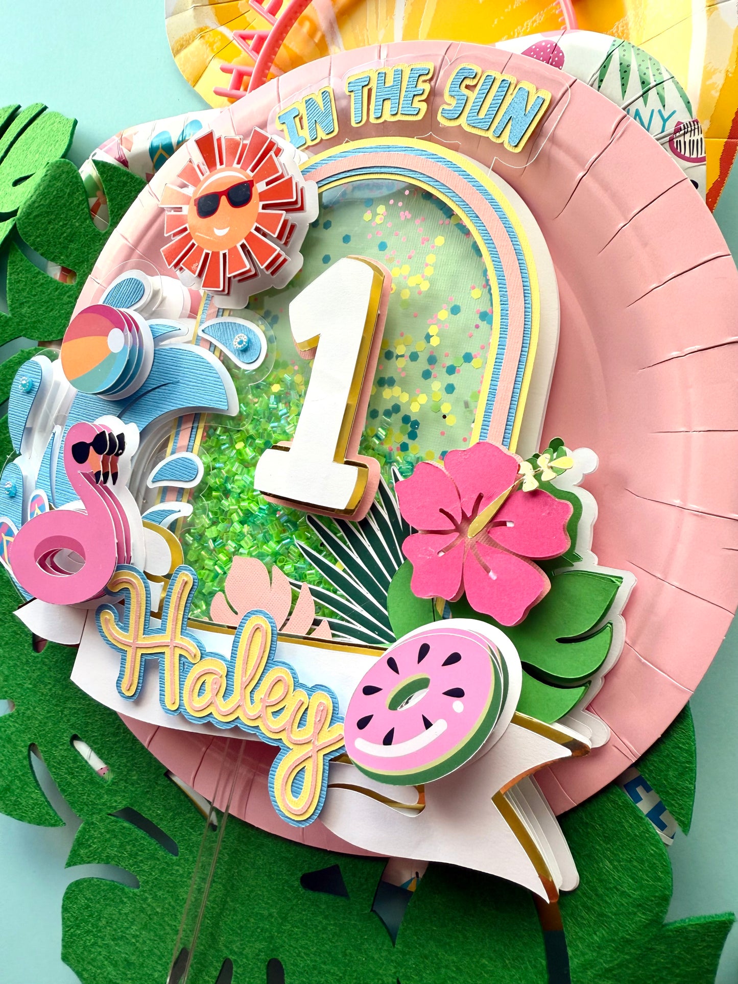 One In The Sun Cake Topper 1st birthday