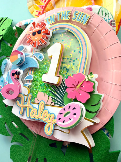 One In The Sun Cake Topper 1st birthday