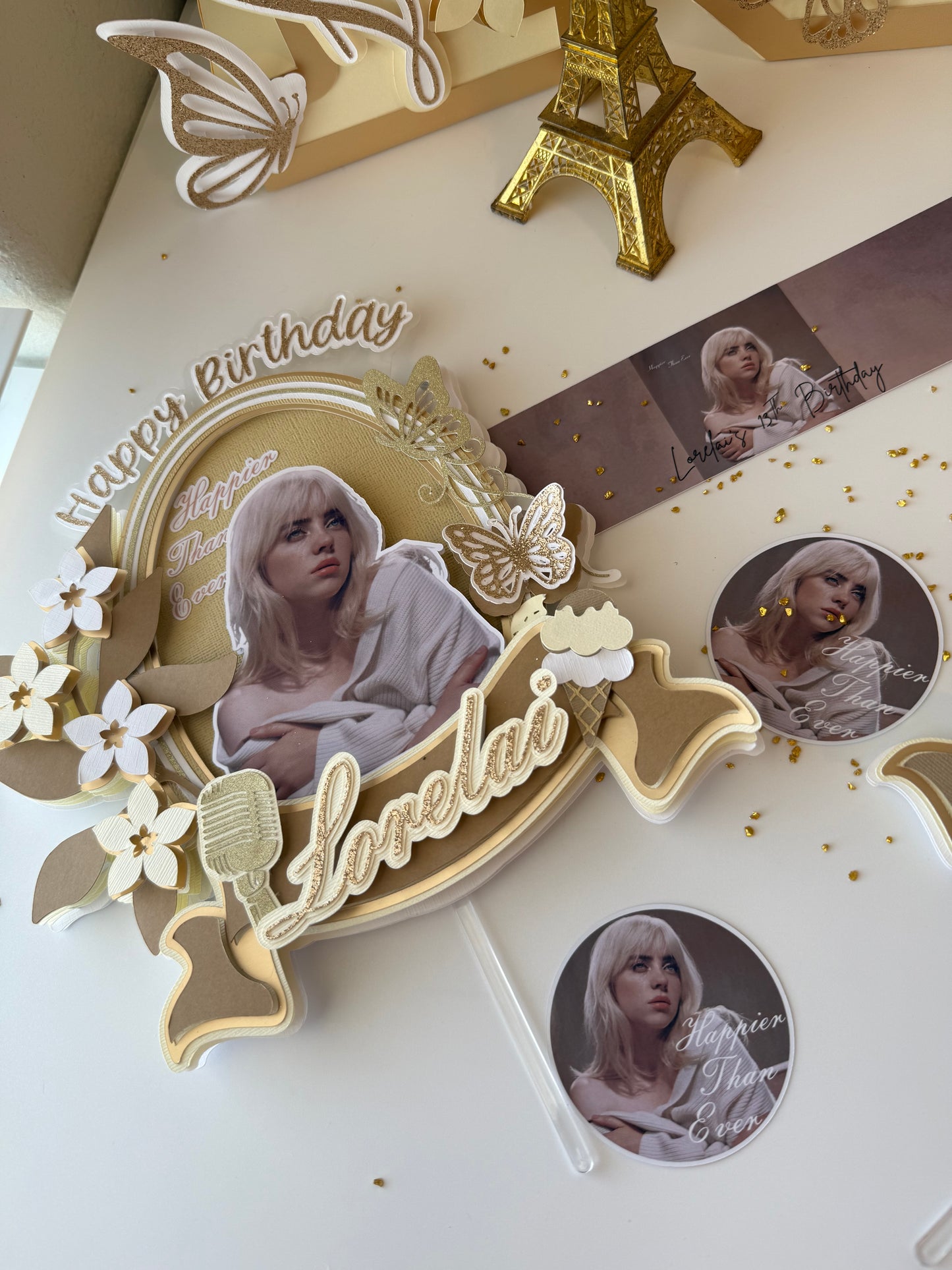 Billie Eilish Cake Topper