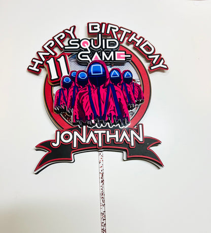 Squid Game Cake Topper