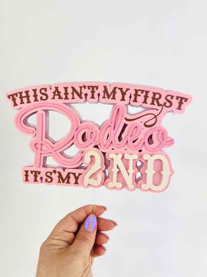 This ain’t my first rodeo cowgirl birthday cowboy birthday western party second birthday country western theme