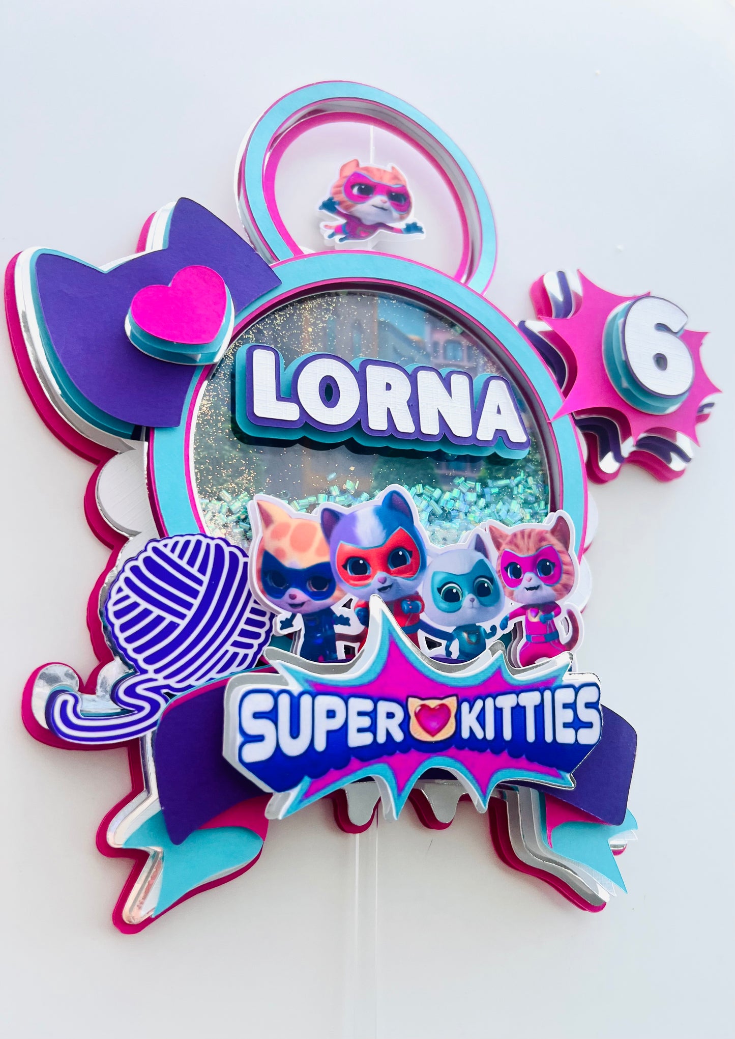 Super Kitties Cake Topper