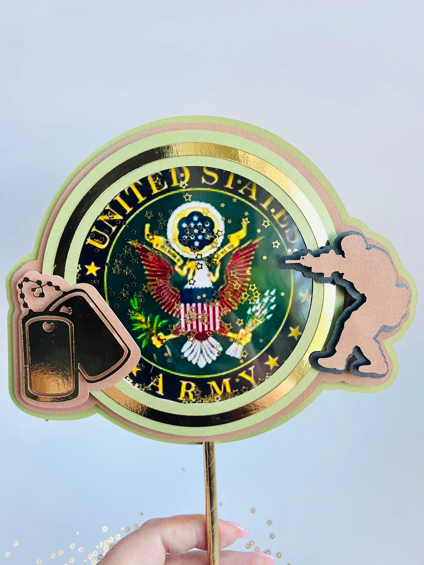 Military Cake Topper