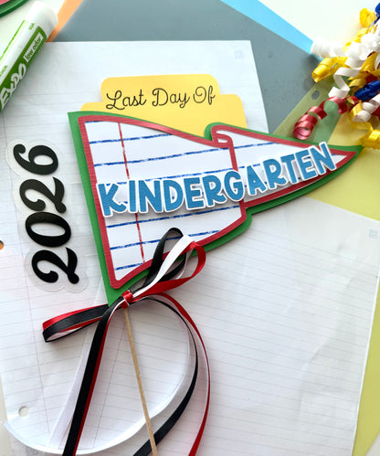 First Day of School & Last Day of School Pennant Flag Signs