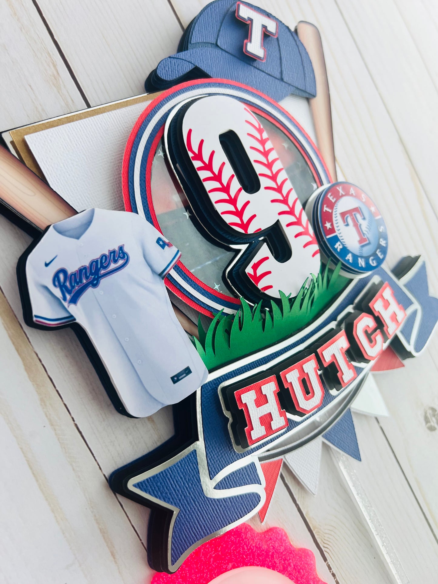 Hit a Home Run at Your baseball Themed Party with this Texas Rangers Topper Little League baseball