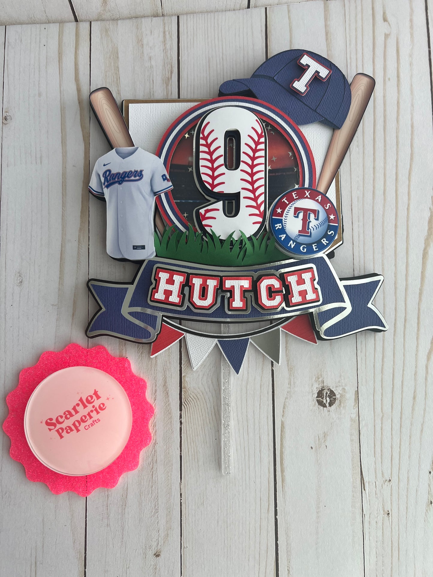 Hit a Home Run at Your baseball Themed Party with this Texas Rangers Topper Little League baseball