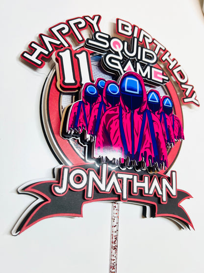 Squid Game Cake Topper