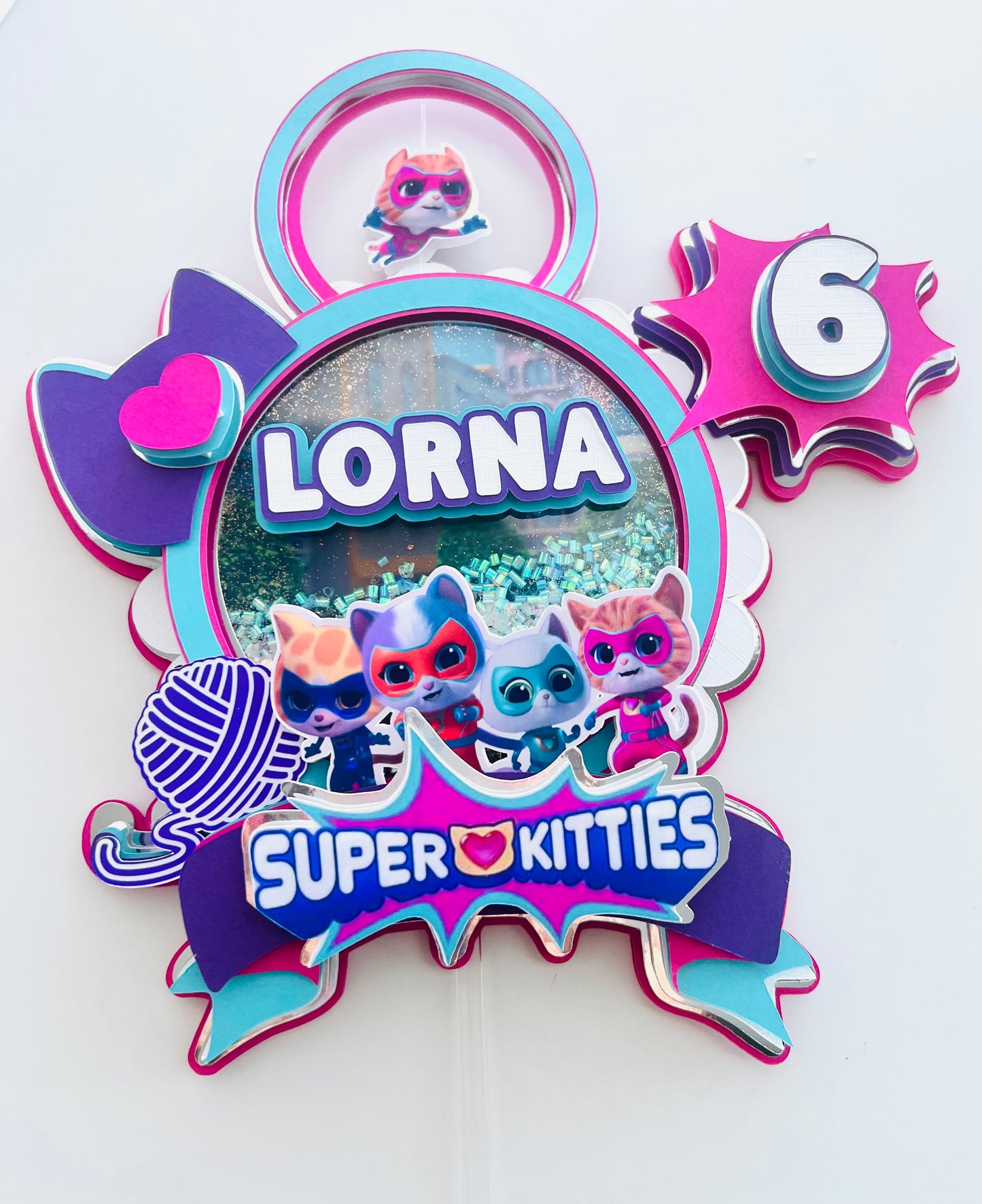 Super Kitties Cake Topper