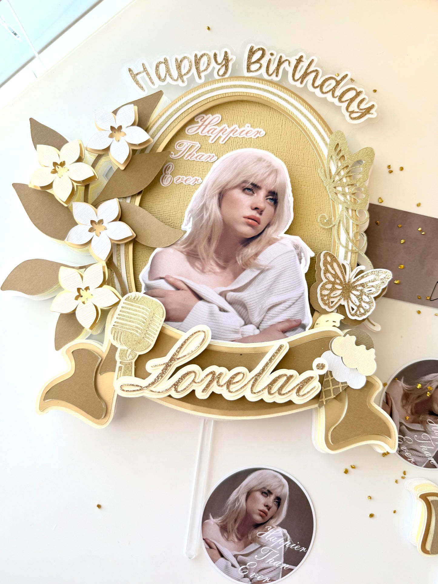 Billie Eilish Cake Topper