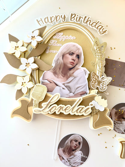 Billie Eilish Cake Topper