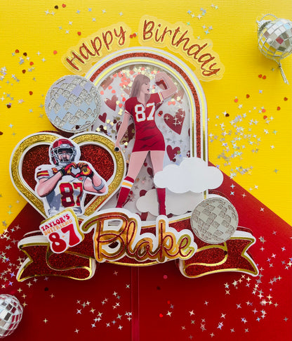 Taylor Swift and Travis Kelce Cake topper