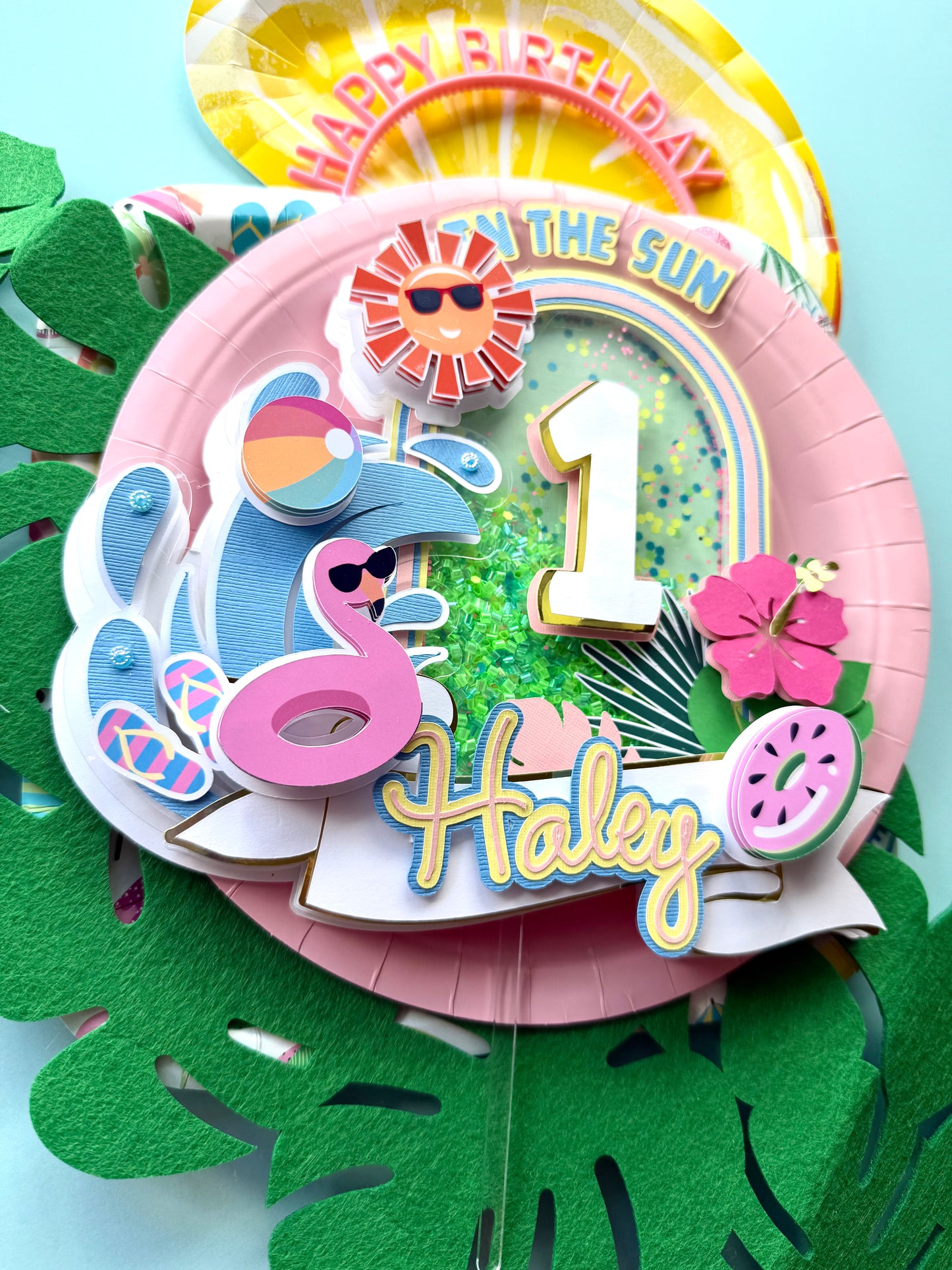 One In The Sun Cake Topper 1st birthday