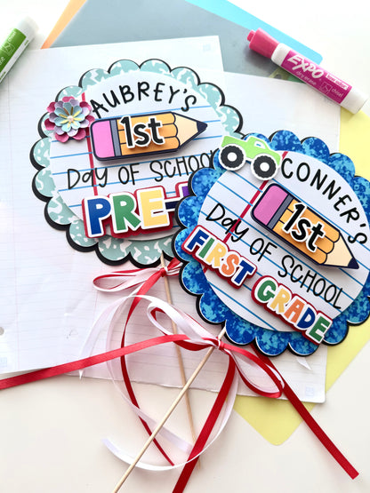 First Day of School Signs