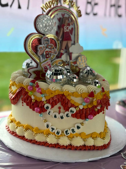 Taylor Swift and Travis Kelce Cake topper
