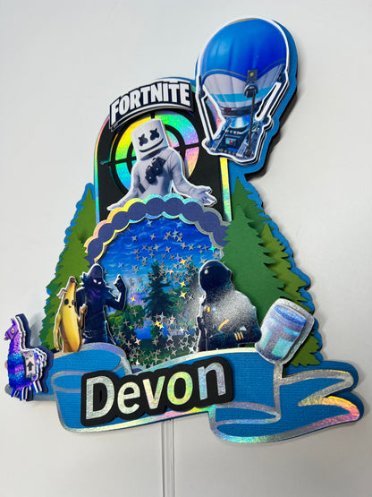Fortnite Cake Topper