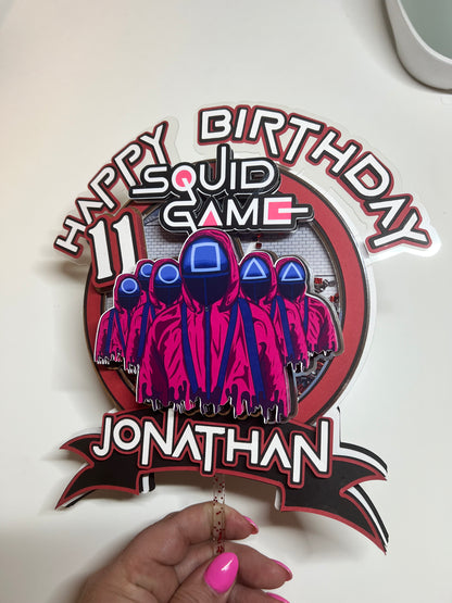 Squid Game Cake Topper