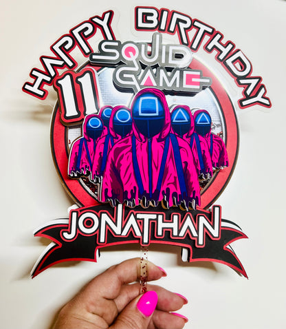Squid Game Cake Topper
