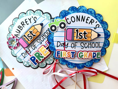 First Day of School Signs