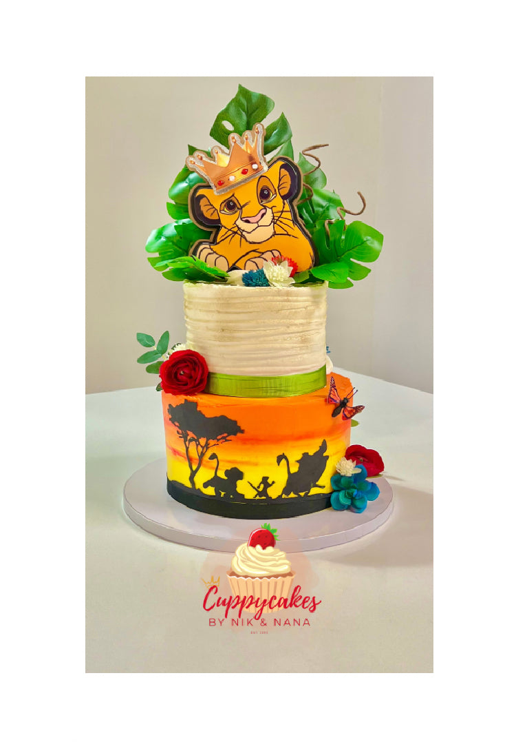 Smash Cake 3D Birthday Cake Topper Lion Simba Centerpiece
