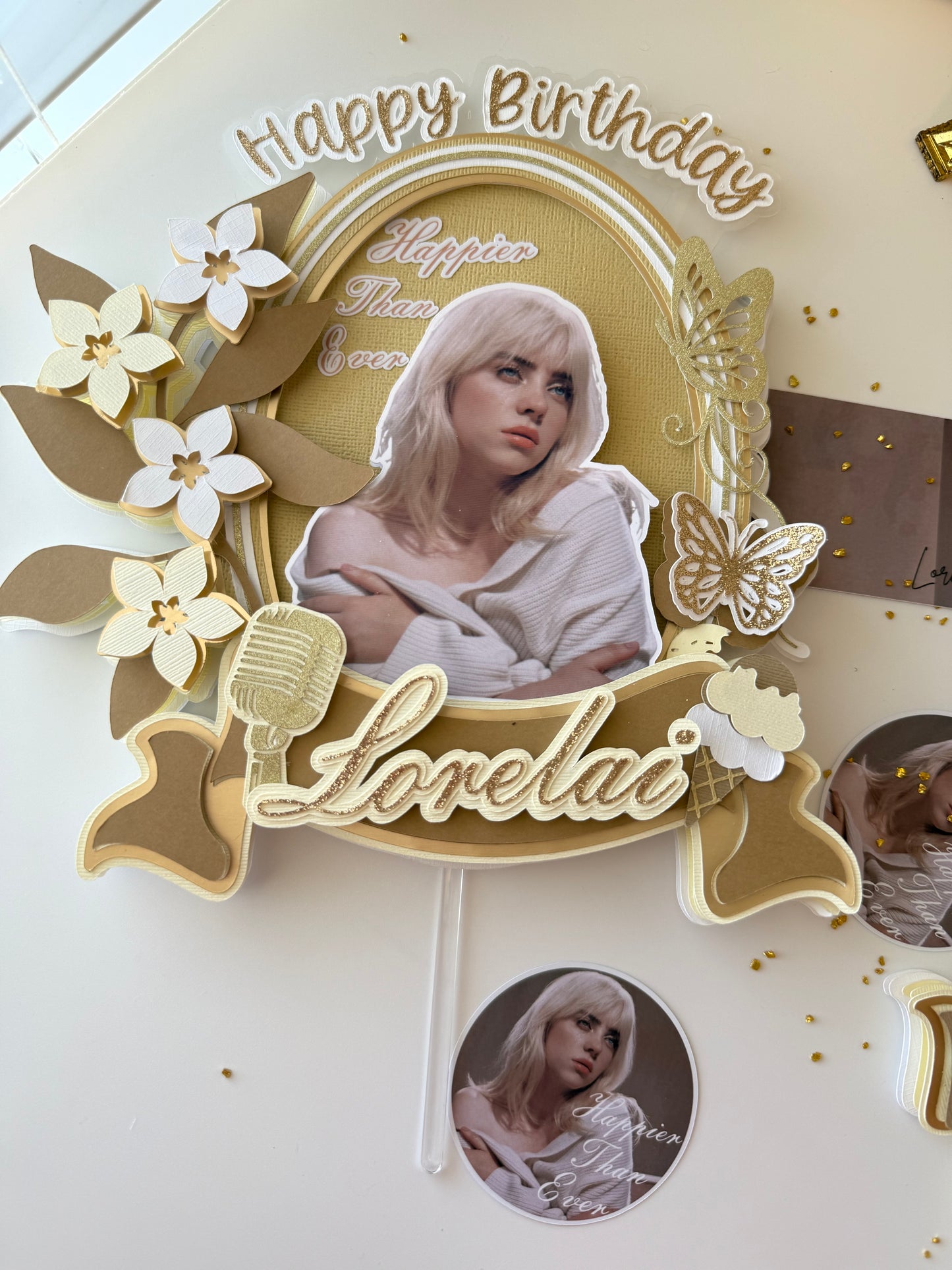 Billie Eilish Cake Topper