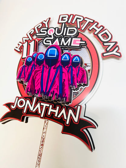 Squid Game Cake Topper